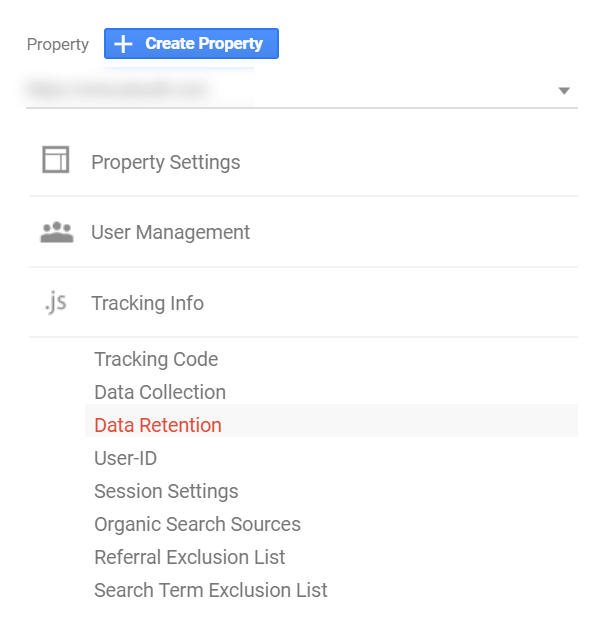 Access data retention settings.
