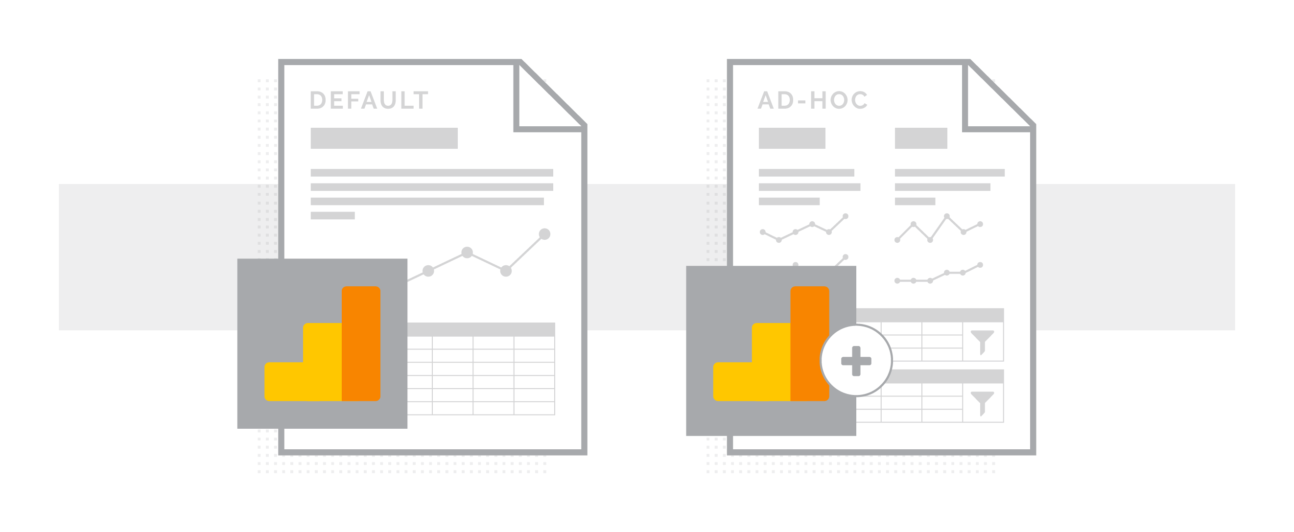 Default Reports vs. Ad-Hoc Reports