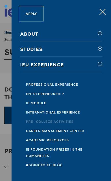 Website design for multple entry points