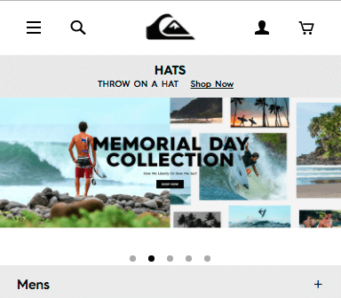 Dot navigation in web design
